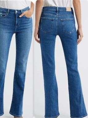PAIGE High Rise Laurel Canyon  Flare Bootcut Jeans Size 24